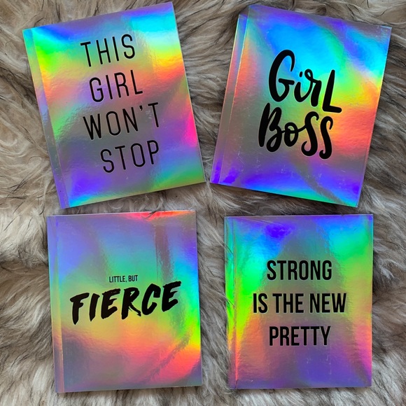 Other - Lot of Holographic Fashion Notebook Journals NWT